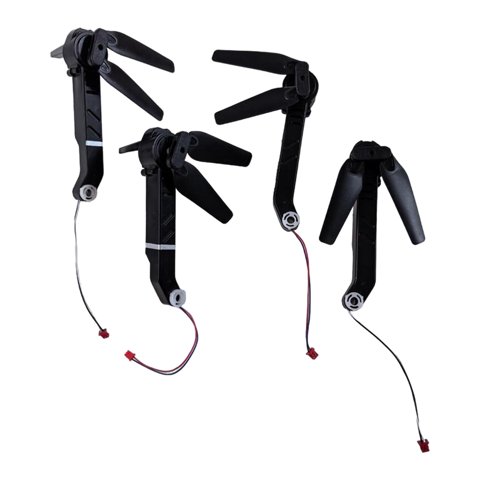 Magideal - Juego De Brazos De Motor, Accesorio De Bricolaje, Brazos De Eje, Piezas De Reparación Profesionales Con Hélices Para Reemplazo De Cuadricóptero Rc E88