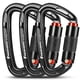thumbnail image 1 of Mosquetones de escalada FresKaro 25 kN con cierre doble negro x3, 1 of 6