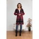 thumbnail image 3 of Sweater Largo Tapado Tipo Cardigan Mujer Abrigo Etnico Tendencia 7011, 3 of 3