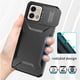 thumbnail image 4 of Funda Resistente para Motorola Moto G Stylus 5G 2023 con Tapa Deslizante y Protección Militar Negro, 4 of 6