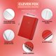thumbnail image 2 of Libro de Contraseñas Clever Fox Mediano Rojo con Espiral, 2 of 7
