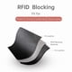 thumbnail image 3 of Cartera de viaje de piel con bloqueo RFID, negra, 3 of 6