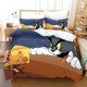 thumbnail image 1 of Cartoon T-Tom Mouse and Cat Bedding Set J-Jerry Duvet Cover Bed Set Quilt Cover Pillowcase Comforter Size Boys Adult Bed Sheets, 1 of 5