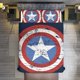 thumbnail image 1 of Captain America Logo Comforter Set for Kids Boys Teen Men Tween 3D Lightweight Microfiber Bedding Sets, 1 of 4