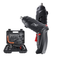 Atornillador Inalámbrico Negro Jenabom, Juego De Accesorios De 47 Piezas Con Luz Led, Juego De Mini Taladros Recargables De 3,6 V, Adecuado Para La Reparación Y El Mantenimiento De Muebles.