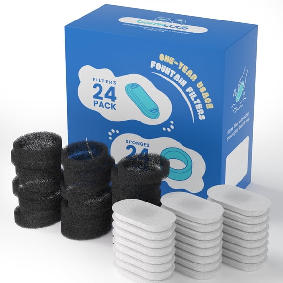 Filtros para fuente de agua Tomxcute – Pack de 48