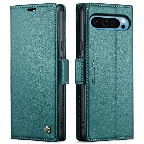 CaseMe tipo cartera Google Pixel 9 Pro XL con cierre magnético, RFID, tarjetero, soporte, carga inalámbrica