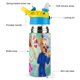 thumbnail image 3 of Sheriff Labrado Botella de Agua con Tapa Pop Top de Un Toque, Acero Inoxidable, a Prueba de Fugas, para Deportes, Botella Infantil azul 12 oz, 3 of 6