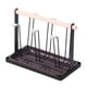 thumbnail image 5 of Elegante Portavasos De Hierro Portavasos 6 Ganchos Protectores Para Botellas Encimera Negro, 5 of 5