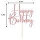 thumbnail image 4 of Adorno para Pastel Gtseryeio Feliz Cumpleaños en Oro Rosado con Brillo, 4 of 8