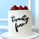 thumbnail image 1 of Cake Topper Snvpnyd Twenty Fine Birthday Party Black Acrílico, 1 of 5
