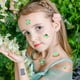 thumbnail image 4 of 25 hojas de tatuajes temporales brillantes, tatuajes espaciales que brillan en la oscuridad, pegatinas luminosas para tatuajes, tatuajes falsos, suministros para fiestas y regalos., 4 of 6