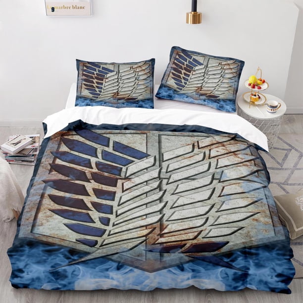 Anime Attack On Titan Bedding Set Single Twin Full Size Bedding Set Adult Kid Duvet cover Sets Home Textiles Bed Sheets