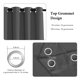 thumbnail image 2 of Cortinas opacas RYB HOME Total Privacy 100 x 213 cm, color gris, 2 of 8