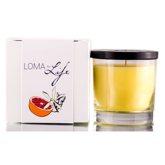 Candle Loma For Life con aroma revitalizante de vainilla amarilla
