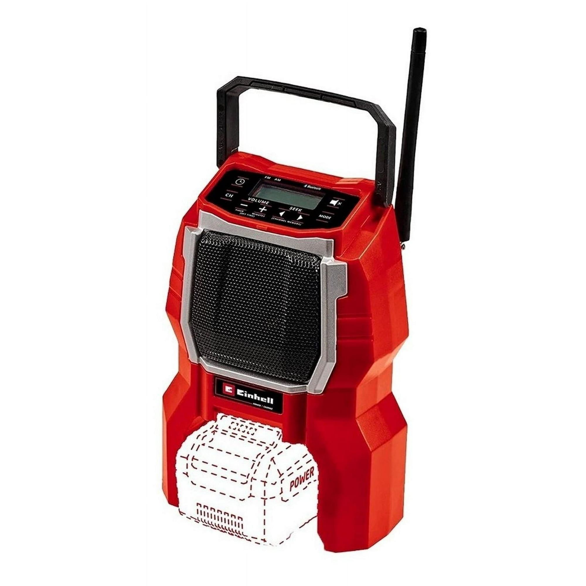 Radio Inalámbrica Einhell Tc-ra 18 Li Bt Sin Batería Rojo