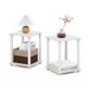 thumbnail image 1 of Mesa auxiliar Furinno Simplistic juego de 2 blanco/blanco, 1 of 6