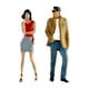 thumbnail image 1 of 2 Piezas 1/64 Figuras De Mujeres Y Hombres Adorno De Escritorio Modelo De Personas Pequeñas Decoración Rojo Caqui, 1 of 3