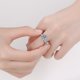 thumbnail image 5 of Anillos de Compromiso Moissanite de 2 Uds para Mujer Corte Redondo Color D VVS1 Anillos de Diamante Moissanite con Certificado, 5 of 9