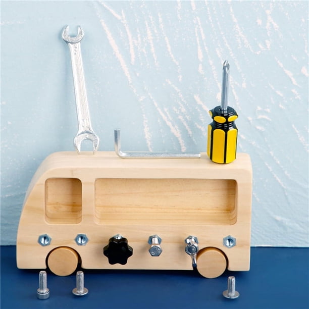 Brighten Up Playtime with this Fun Wooden Puzzle Toy for Kids!