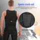 thumbnail image 4 of Camisa protectora de pecho acolchada con nervaduras de fútbol DGXINJUN para hombre, 4 of 9