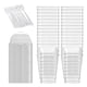 thumbnail image 1 of Paquete de 50 vasos de plástico transparente para postre de 145 ml con tapa y cuchara, vasos cuadrados reutilizables para aperitivos, vasos para servir chupitos de postre y mini vasos para degustación, 1 of 5