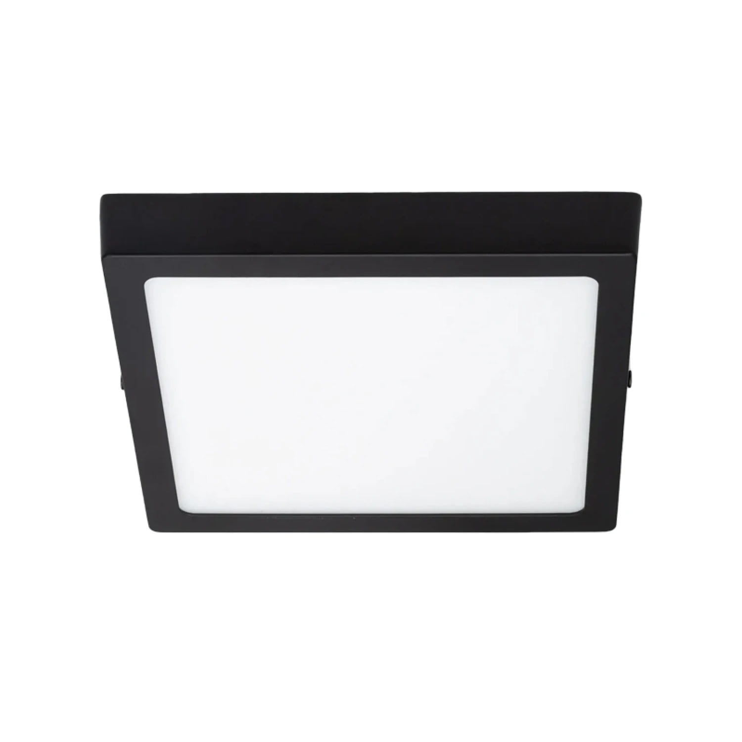 Hb Led - Panel Led Sobrepuesto Cuadrado Negro Pro 12w Frío