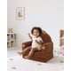 thumbnail image 2 of Sofá para niños pequeños MOONBEEKI 2 en 1, plegable, suave, sherpa, oso pardo, 2 of 9