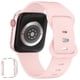 thumbnail image 2 of Correa de reloj XYF compatible con Apple de 38 mm con funda protectora rosa, 2 of 6