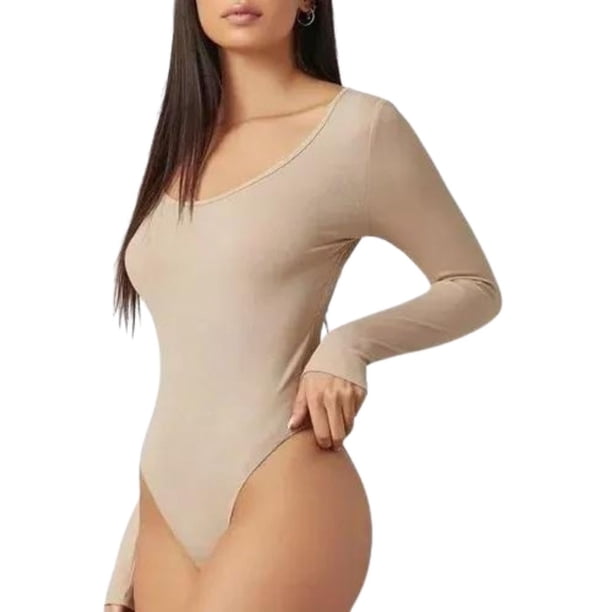 Body Mujer Manga Larga Ajustable Modelador Compresión 667