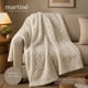 thumbnail image 3 of Manta Martiné Flannel Jacquard Ondas 127x152 cm Beige, 3 of 3