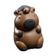 thumbnail image 2 of Estatua En Miniatura De Capibara Para Mascota De Té, Adorno Creativo De Escritorio Para Estante De Escritorio, Oficina, Marrón Oscuro, 2 of 5