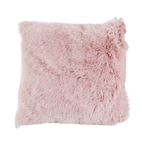 Genérico - Fundas De Cojín Peluditas 45X45 Cm Color Rosa