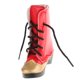 thumbnail image 2 of 1 Par De Botas De Media Pantorrilla Con Tacón Grueso Y Cordones Rojos Para Muñecas BJD SD De 1/3, 2 of 3