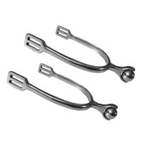 Magideal - 2 Piezas De Espuelas Para Caballos Con Engranaje Giratorio, Accesorio Ecuestre, Espuela De Vaquero Occidental Para Entrenamiento De Equipo, Equitación 73 Centímetros