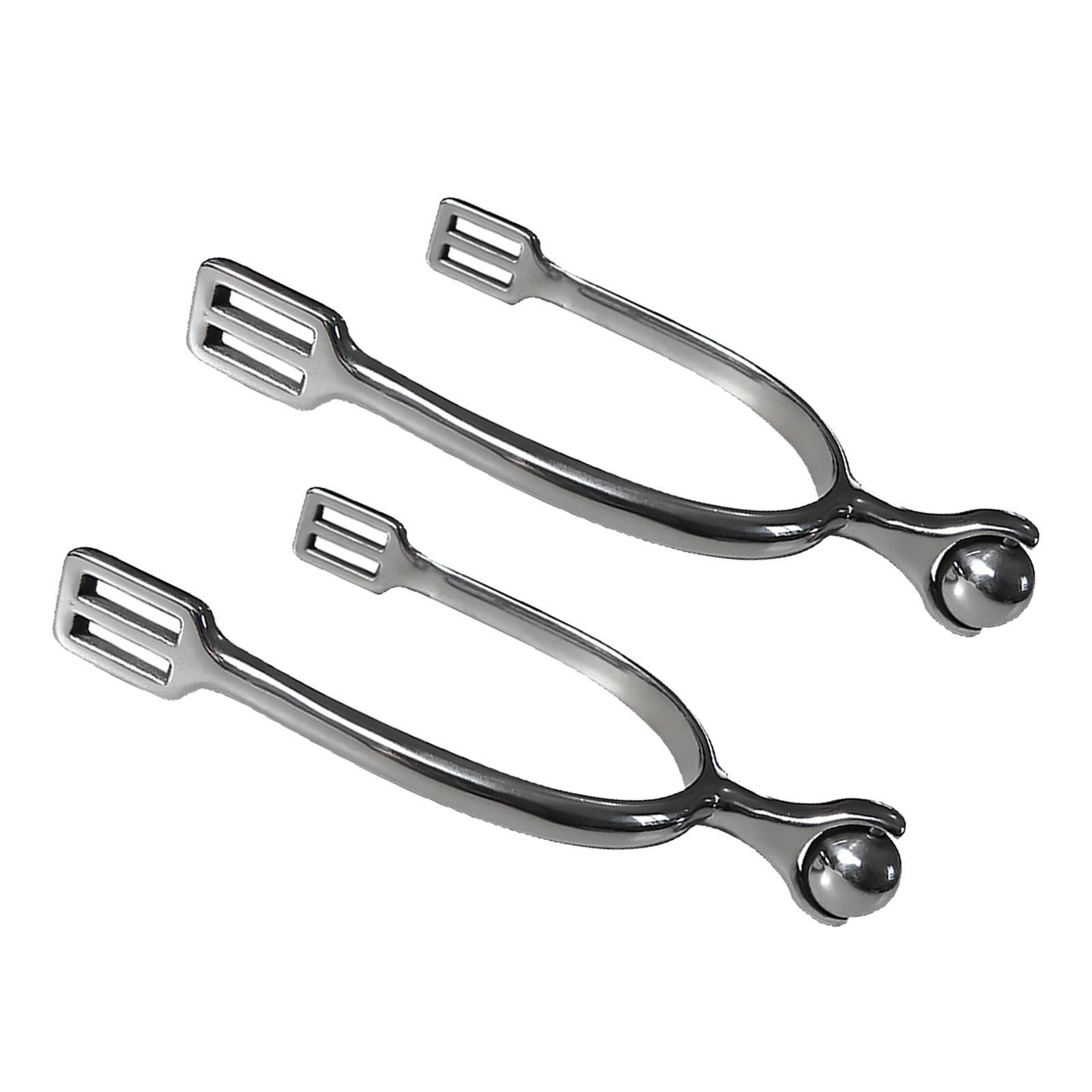 Magideal - 2 Piezas De Espuelas Para Caballos Con Engranaje Giratorio, Accesorio Ecuestre, Espuela De Vaquero Occidental Para Entrenamiento De Equipo, Equitación 73 Centímetros