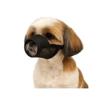 Genérico - Bozal Ajustable Con Velcro Perro Talla M 14X20 Cm Negro M