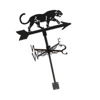 Magideal - Veleta De Leopardo Para Techos, Veleta Fácil De Montar Para Patio Trasero, Indicador Decorativo De Dirección Del Viento Al Aire Libre Con Decoración