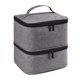 thumbnail image 2 of Estuche Organizador De Esmaltes De U?as, Bolsa De Transporte De Doble Capa Para Maquillaje Y Perfume, Color Gris, 2 of 3