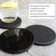 thumbnail image 4 of Posavasos absorbentes para bebidas con soporte, posavasos de silicona con inserto de fieltro suave, 4 of 6