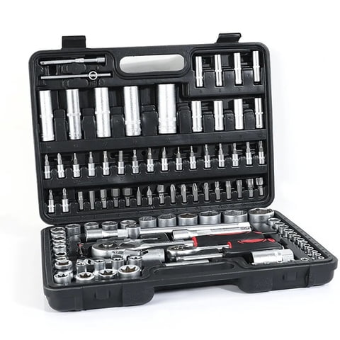 Disparo - Set Caja Herramientas Dados 94 Piezas Acero Carbono 1/2 1/4