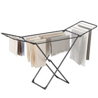 Tendedero De Ropa Songmics Plegable De Metal Negro Ullr540B01