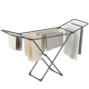 Tendedero De Ropa Songmics Plegable De Metal Negro Ullr540B01