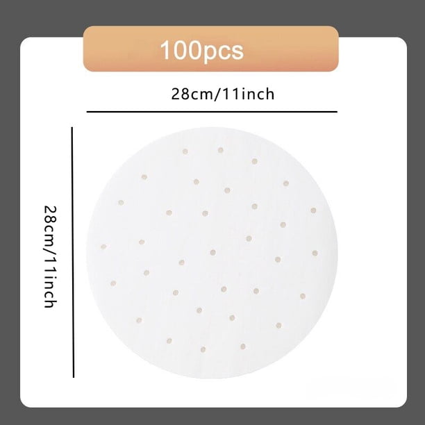 100pcs Round Steamer Paper - Perfect for Baking, Barbecuing, and Steaming Xiaolongbao!
