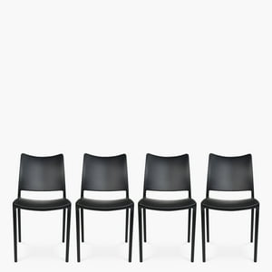 Form Design - Packs 4 Sillas Plástico Terraza Todi Negro