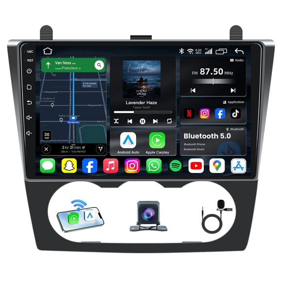 Radio para coche Jingelsye Nissan Altima 2007‑2012 CarPlay/Android Auto