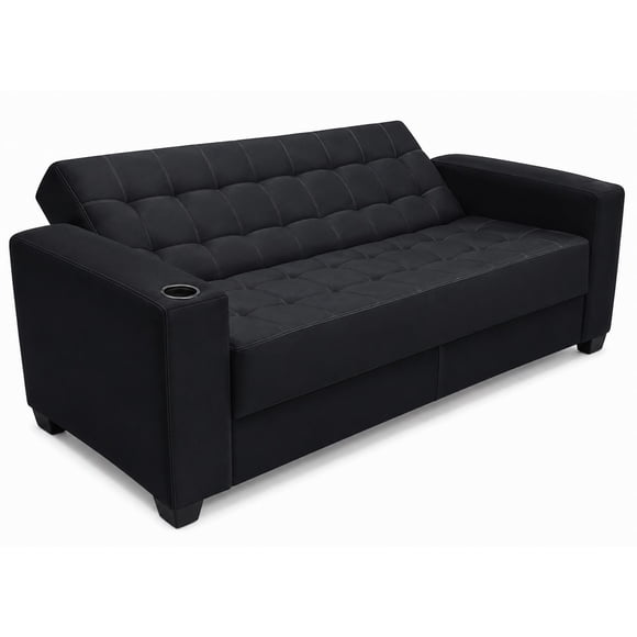 Sofá futon Cama 3 Cuerpos con Porta Vasos