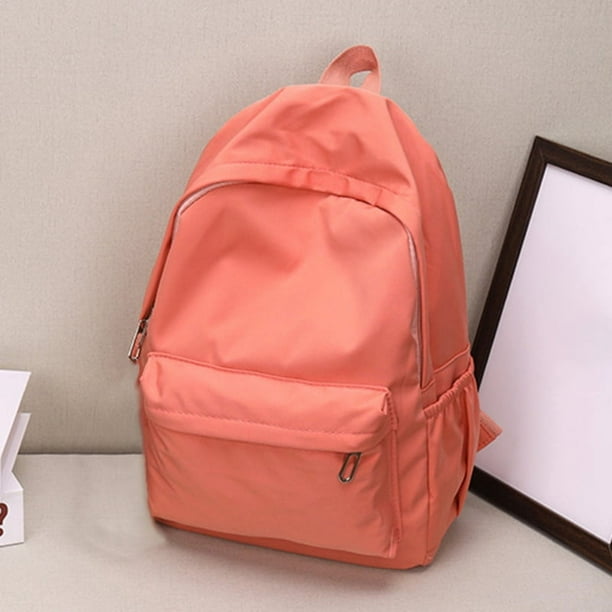 High Quality New Waterproof Nylon Women Backpack Female Travel Bag Backpacks Schoolbag for Teenage Girls Solid Color Bookbag