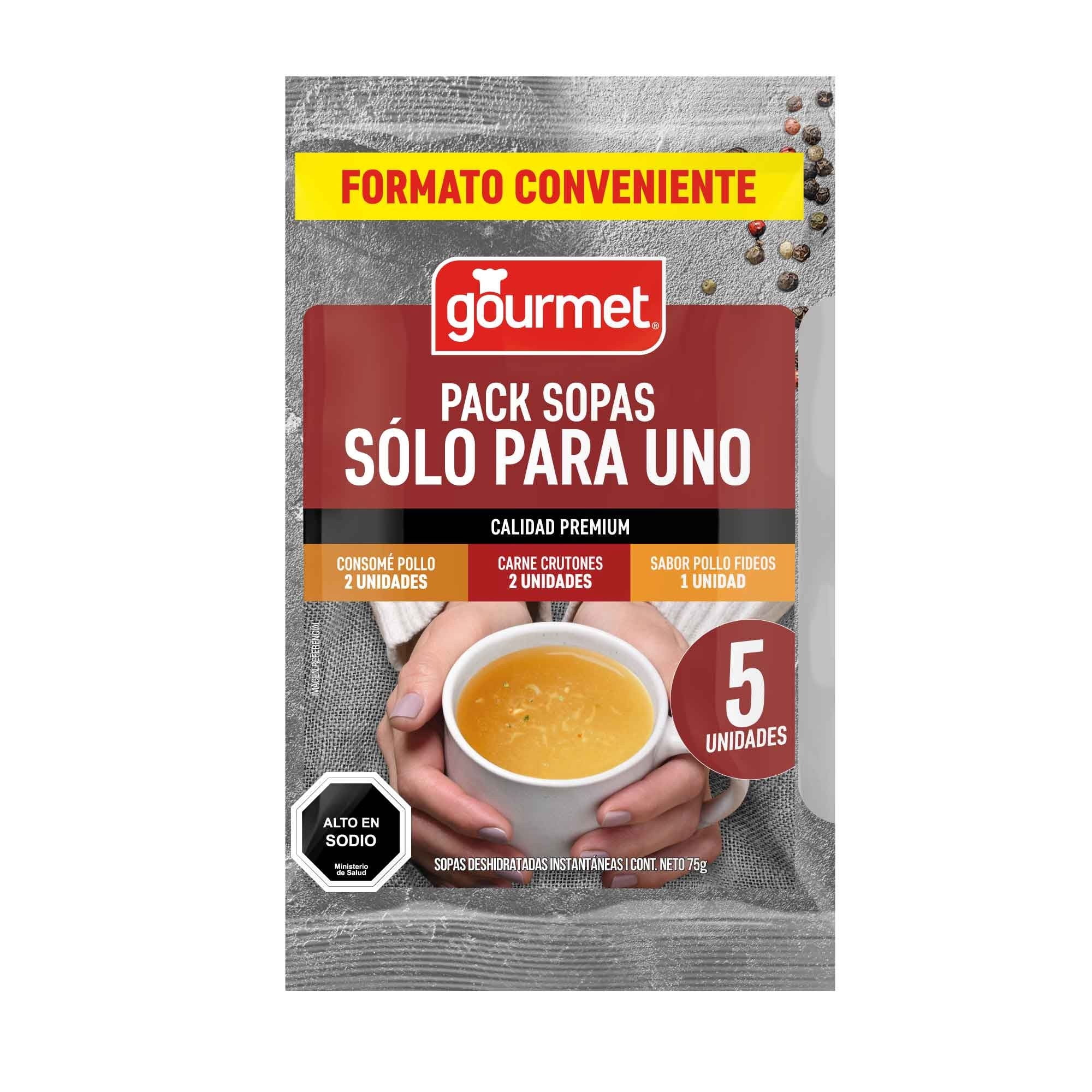 Sopa Individual Pack 75 g Gourmet