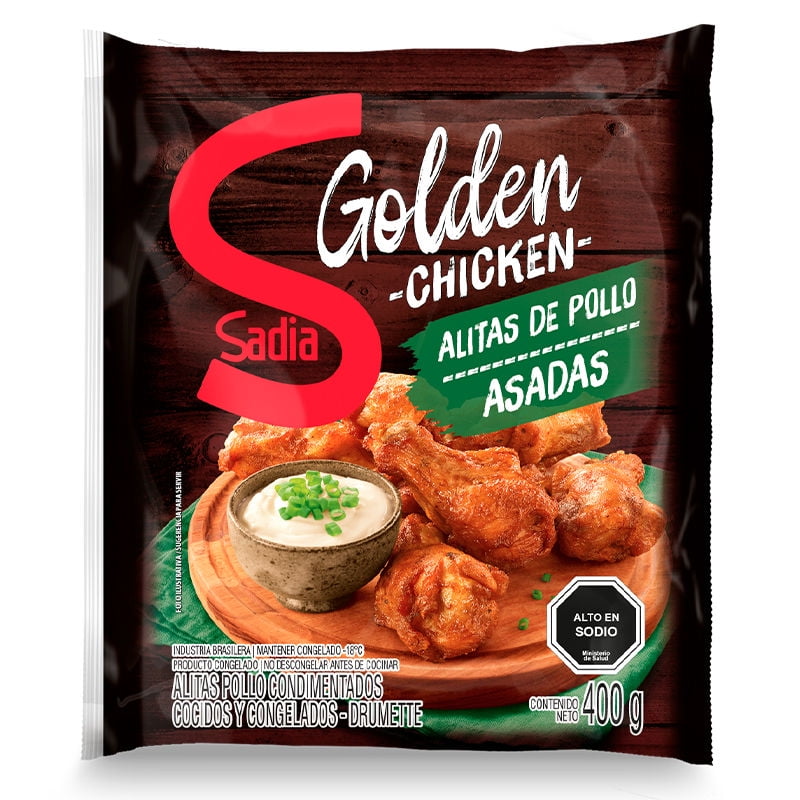 Alitas De Pollo Asadas Golden Chicken 400 g Sadia